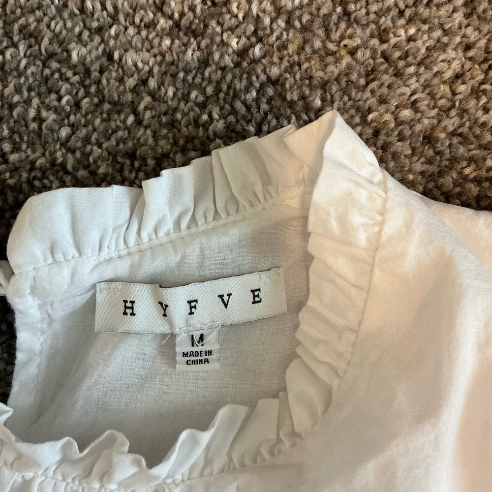 HYFVE White Lavender Pink Tiered Mini Dress - Picture 3 of 3
